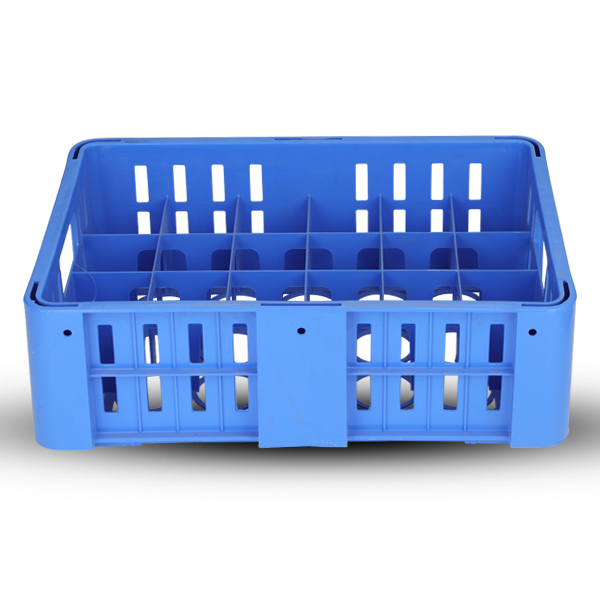 Decorator Glass Crate - SM Blue