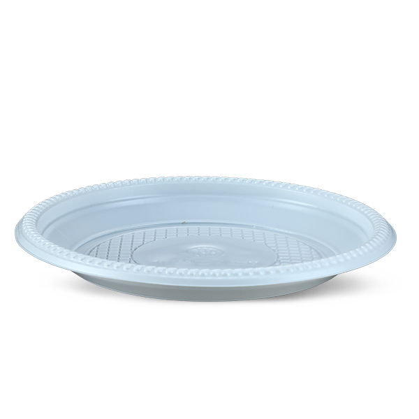 Plate  50 Pcs Set- 16 CM-White