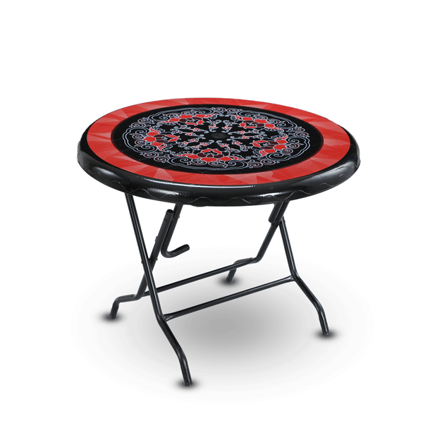 Dining Table 4 Seat Ro St/Leg Print Majestic-Black