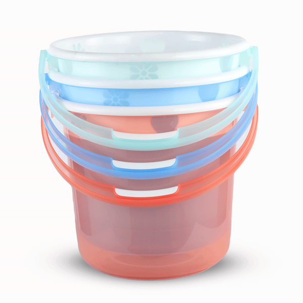 Two Color Flower Bucket 35L - Assorted