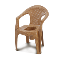 Deluxe Commode Chair W/O Lid -Sandal Wood