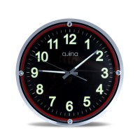 Casino Wall Clock Without Digit Round-Green
