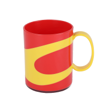 Two Color Canton Mug - Red & Yellow