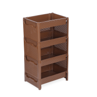 Cane Fence Rack 4 Step -Eagle Brown