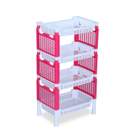 Decent Rack - White & Deep Pink