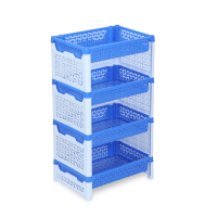 4 Step Lotus Fence Rack - Two Color Blue