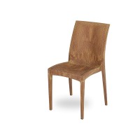 Caino Armless Chair - Sandal Wood
