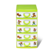Mimi Organizer 5 Step - Lime Green