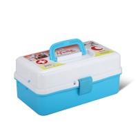 Medi Safe Box -Light Blue & White