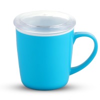 Paris Mug 350ML With Lid-White & Tr Blue