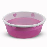 Two Color Flower Bowl 15L - Pink