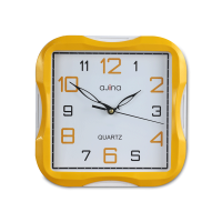 Turban SQ Curve Wall Clock-Yellow