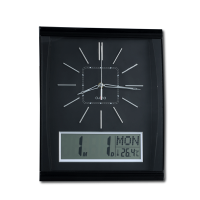 Orbit RTG Wall Clock With Digit-Black