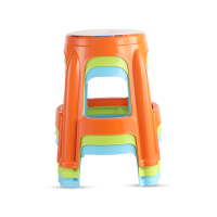 Round Stool High 4 Color (Printed) - Assorted