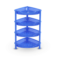 Corner Rack 4 Step - SM Blue