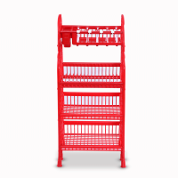 Modern Kitchen Rack 4 Step - Red