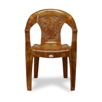 Relax Arm Chair (Net Flower) - Sandal Wood