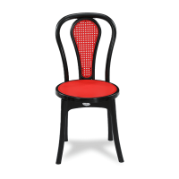 New Classic Chair (Solid) - Black & Red