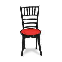 Classic Art Chair (Solid) - Black & Red