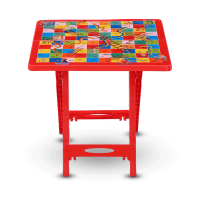 Baby Folding Table Printed Ludu - Red