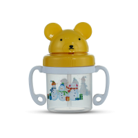 Cute Water Bottle 200 ML - Trans & Yellow