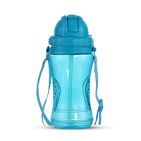 Smiley Kiddo Water Bottle 450 ML-Tr Blue
