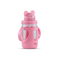Mickey Water Bottle 400 ML-Tr & Light Pink