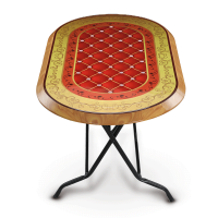 Dining Table 6 Seat Elegant S/L Printed Cushion-SW