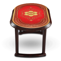 Dining Table Elegant Family P/L Print Steel - RW