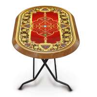 Dining Table Elegant Family S/L Print Crest - SW