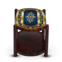 Tea Table With Stopper (Jubilee) Printed-Rose Wood