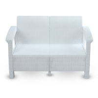 Caino Sofa Double W/O Foam - White