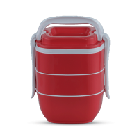 Sysco Tiffin Box-SQ Three Bati Pink