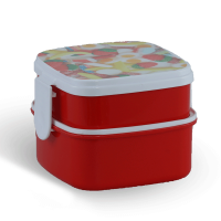 Promo Square Tiffin Box Red