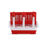 Lovely Multi Purpose Glass Stand - Red