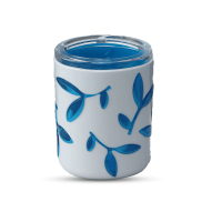 Leaf Pencil Stand - Blue & White