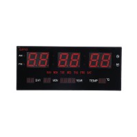 Ajina Motion LED Digital Wall Clock Medium Red