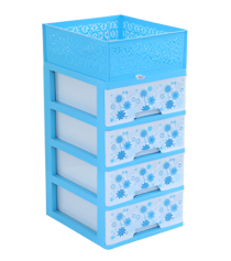 Premium Closet 4 Drawer With Basket - Daisy