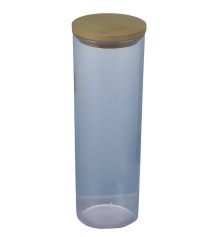 Crystal Jar With Bamboo Lid - 1500 ML